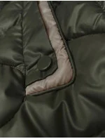 Dámska prešívaná ozdobná bunda bez rukávov S'West khaki (B8338-11) Dámska prešívaná ozdobná bunda bez rukávov S'West khaki (B8338-11)