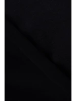 Šaty s kapucňou a bočným rázporkom čierne