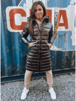 Dámska prešívaná bunda LESSI moka FashionStreet TY3355