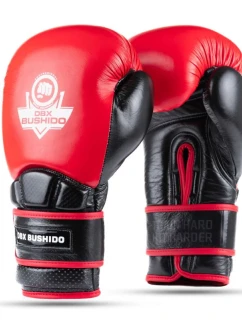 Boxerské rukavice z prírodnej kože Warrior RED