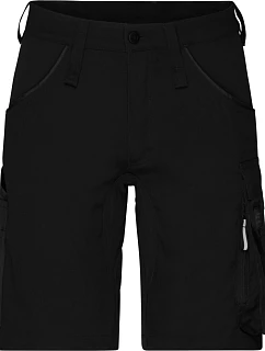 Daiber JN 1811 Pracovné elastické bermudy „Slim Line“ 02.1811 čierna/čierna