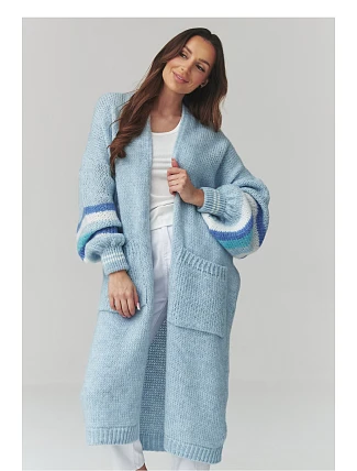 Zapínanie svetra model 226867 Makadamia