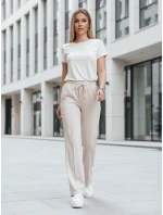 Dámske tepláky DRESSANIK light beige FashionStreet UY2702