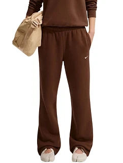 Dámske nohavice Nike Studio Fleece Medium Weigh, hnedé, IM8078 259, dámske