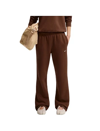 Dámske nohavice Nike Studio Fleece Medium Weigh, hnedé, IM8078 259, dámske Dámske nohavice Nike Studio Fleece Medium Weigh, hnedé, IM8078 259, dámske