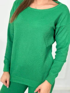 Sveter set Mikina + Nohavice zelený