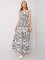 Šaty DHJ SK 13572.09P bielo-čierne