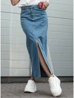 Modrá džínsová sukňa VIRTON FashionStreet CY0465 Modrá džínsová sukňa VIRTON FashionStreet CY0465