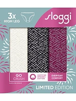 sloggi GO Crush High leg C3P – čierna kombinácia – SLOGGI čierna kombinácia – SLOGGI