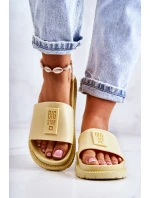 Dámské pantofle Big Star - žluté