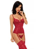 Dámsky korzet Ravenna corset cherry - BEAUTY NIGHT FASHION Dámsky korzet Ravenna corset cherry - BEAUTY NIGHT FASHION