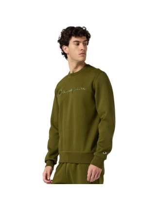 Pánska mikina Champion Crewneck Sweatshirt olive 220272 GS585 pánska