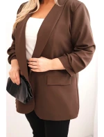 Dámske oblečenie Elegance Plus Size Brown