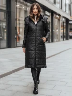 Dámska prechodná bunda ORVITA prešívaná s kapucňou čierna FashionStreet TY5024z