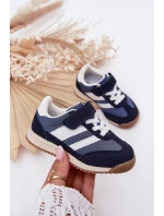 Dziecięce Sneakersy Buty Sportowe Na Rzep Granatowe Viona