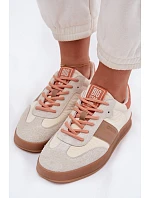 Semišové kožené dámske tenisky Big Star TT274725 beige Semišové kožené dámske tenisky Big Star TT274725 beige