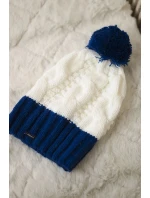 Paris fleecová čiapka K212 ecru+chabra