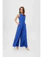 K184 Kombinéza so širokými nohavicami - modrá