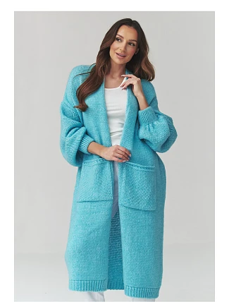 Zapínanie svetra model 226871 Makadamia