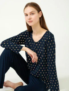 Vamp - Pyžamo so zlatou potlačou 21011 - Vamp