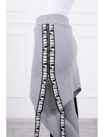 Nohavice/oblek s nápisom selfie sivý