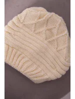 Dámska čiapka Łucja K337 ecru Dámska čiapka Łucja K337 ecru