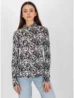 Dámska blúzka LK BZ 509197 1.51P biela a čierna - FPrice Dámska blúzka LK BZ 509197 1.51P biela a čierna - FPrice
