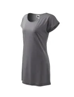 Love tričko/šaty dámske oceľovo šedé