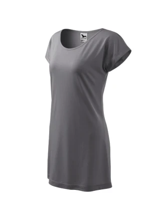 Love tričko/šaty dámske oceľovo šedé