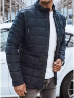 Pánska prešívaná bunda tmavomodrá FashionStreet TX4135