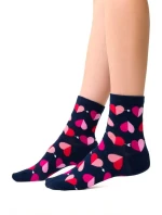 Dámske ponožky Steven art.136 Srdce Dámske ponožky Steven art.136 Srdce