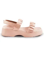 Béžové sandále na nízkej platforme (CM-48)