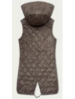 Prešívaná vesta s kapucňou S'West Cocoa (B8340-48)
