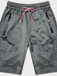 Pánske krátke šortky tmavosivé (8K200-5)