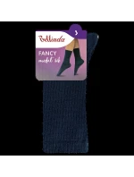 Dámske modalové ponožky FANCY RIB MODAL SOCKS - BELLINDA - modré