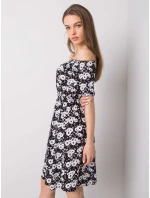 Šaty D73771M30244B čiernobiele Šaty D73771M30244B čiernobiele