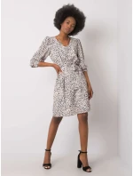 Šaty LK SK 508079.47P čierna a béžová