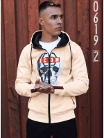 FashionStreet pánska svetlá béžová mikina BX5839