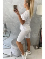 Biely set top+legíny Biely set top+legíny