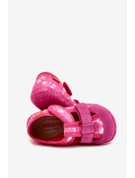 Kapcie Milami Dziecięce Na Rzepy W Serduszka Różowe Reathiana