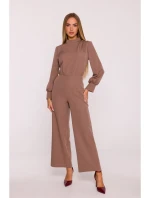 M879 Kombinéza so stojacím golierom - mocca