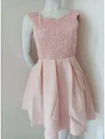 Dámske večerné šaty BI-2141 ružové - Bicotone