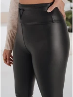VALENTIS dámske voskované nohavice čierne FashionStreet UY1558