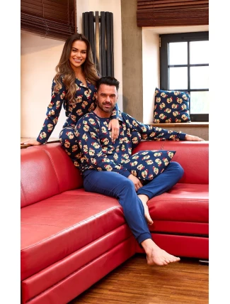 Cornette pyžamo 457/293 Teddy 6 l/r Vianoce 3XL-5XL muži