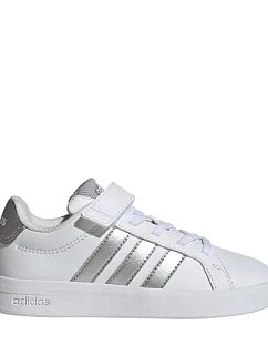 Detská obuv adidas Grand Court 3.0 white and silver JP9368