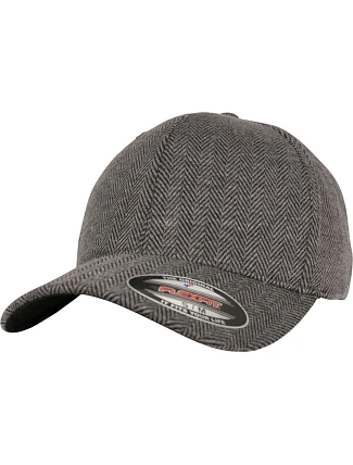 Flexfit 6277M/6277HM/6277PS 6-panelová čiapka Flexfit 55.277M čierna/melírovaná šedá Flexfit 6277M/6277HM/6277PS 6-panelová čiapka Flexfit 55.277M čierna/melírovaná šedá