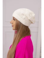 Dámska čiapka Uliana K408 light ecru