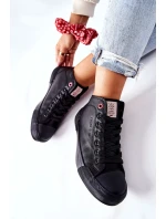 Damskie Wysokie Trampki Cross Jeans II2R4032C Czarne