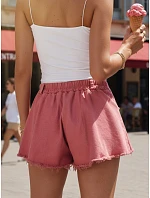 Dámske džínsové šortky na leto s voľnou nohou FashionStreet SY0532 Dámske džínsové šortky na leto s voľnou nohou FashionStreet SY0532