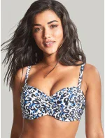 Vrchný diel plaviek Serengeti Bandeau blue animal SW1653 - Panache